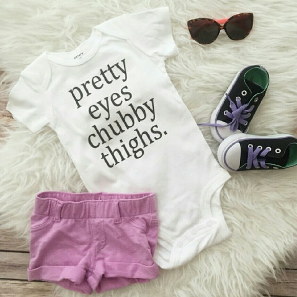 Boutique Other - Pretty Eyes Chubby Thighs Onesie Baby Toddler
